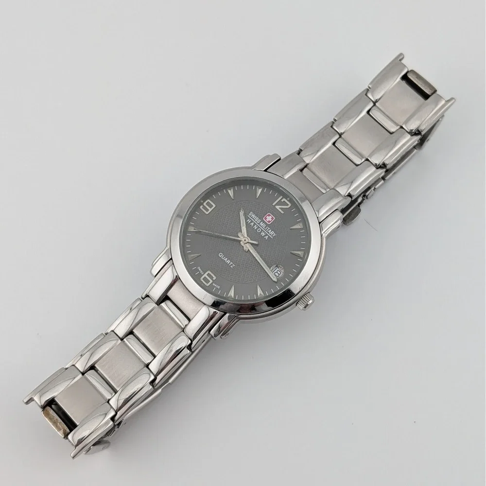 Swiss Military Honowa Gray Textured Dial‎ Swiss Made Watch 06-547 Stainless